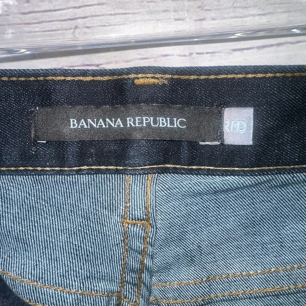 Banana Republic Men's Blue Tapered Denim Shirt Size Small